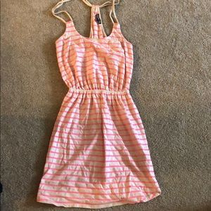 Express pink & cream dress